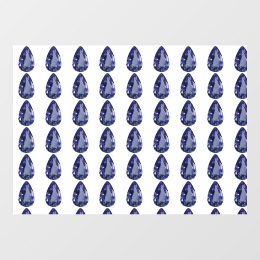 青い梨模様 ウィンドウサイン (シート)