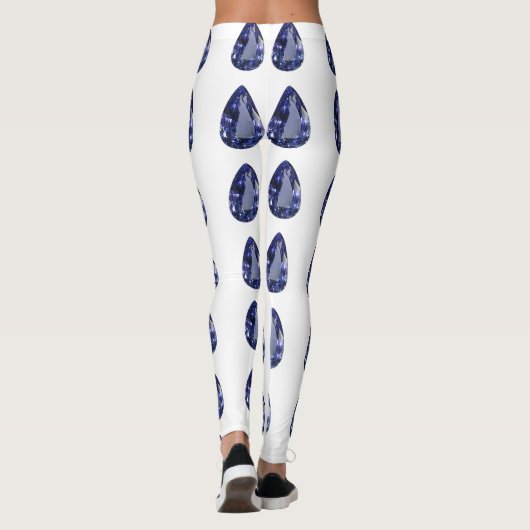 青い梨模様 レギンス (裏面)