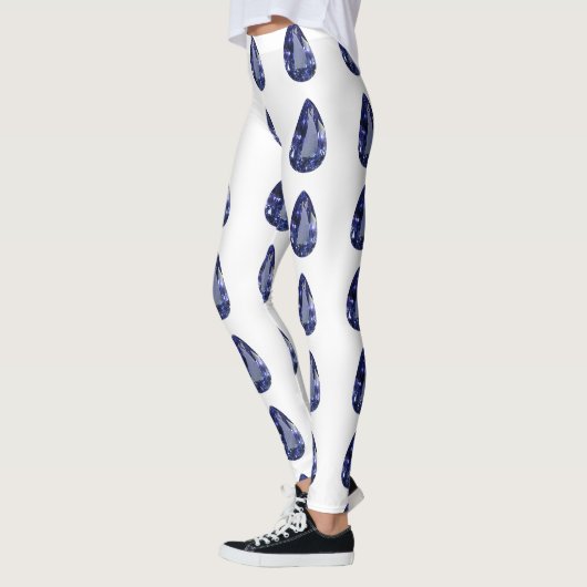 青い梨模様 レギンス (左)