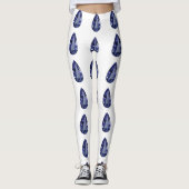 青い梨模様 レギンス (正面)
