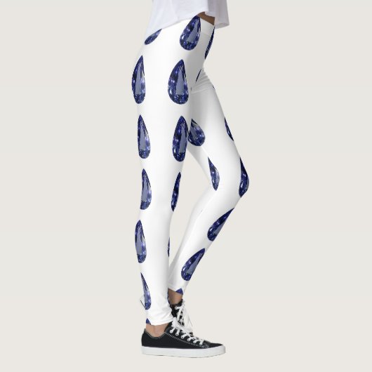 青い梨模様 レギンス (右)
