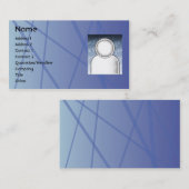 青い棒-ビジネス 名刺 (正面/裏面)