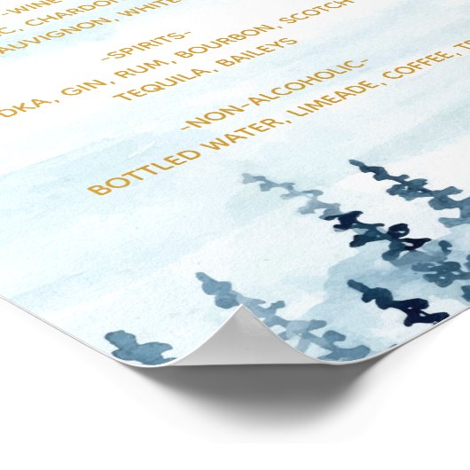 青い森の水の色はメヌを飲む ポスター (角)