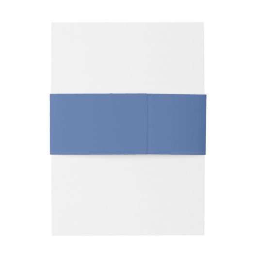 青い植物性の陳腐なクレストモノグラム結婚ズ 招待状ベリーバンド (裏面例)