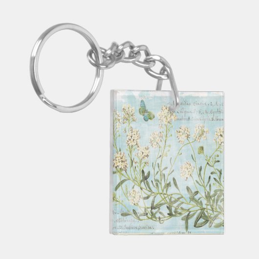 青い植物 キーホルダー (正面左)