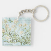 青い植物 キーホルダー (裏面)