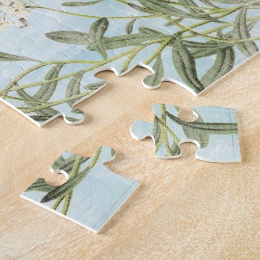 青い植物 ジグソーパズル (側面)