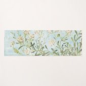 青い植物 ヨガマット (正面(横))