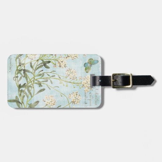 青い植物 ラゲッジタグ (正面横)