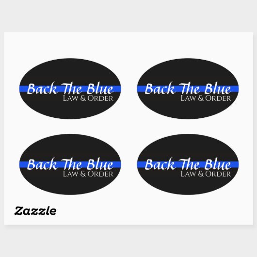 青い楕円形のバンパーステッカーを裏返す 楕円形シール (シート)