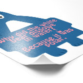 青い極熊の化学おもしろいジョーク フォトプリント            (角)