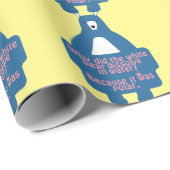 青い極熊の化学おもしろいジョーク ラッピングペーパー (ロールコーナー)