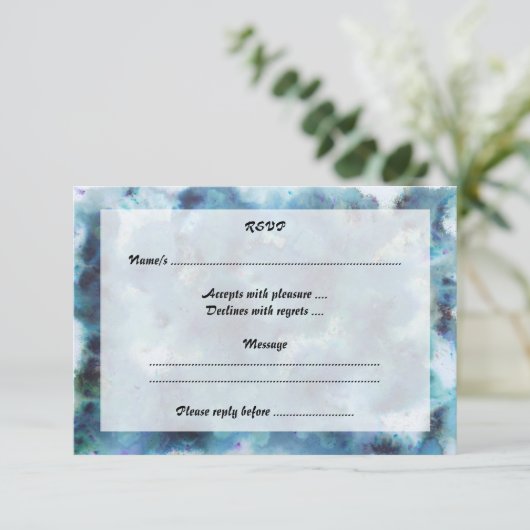 青い概要 出欠カード (スタンド正面)