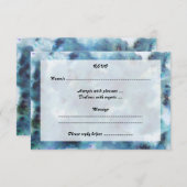 青い概要 出欠カード (正面/裏面)