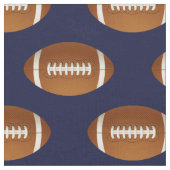 青い模様のファブリック上のサッカーボール ファブリック (クローズアップ)