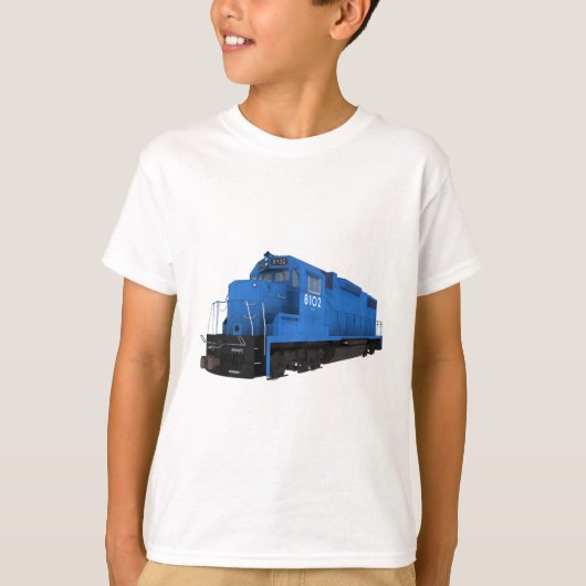 青い機関車: Tシャツ (正面)