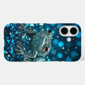 青い次元のカエルの神秘的な青い《写真》ぼけ味 Case-Mate iPhoneケース (裏面 (横))
