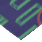 青い正方形の幾何学的 テーブルクロス (アングル)
