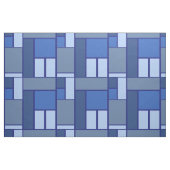 青い正方形ジオメトリ – 感情型枠と色 ファブリック (ファットクウォーター)