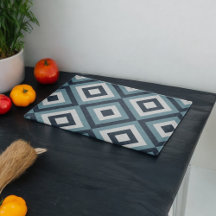 青い正方形パターン