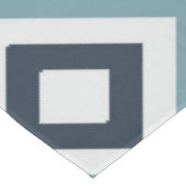 青い正方形パターン テーブルクロス (アングル)