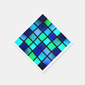 青い正方形 スタンダードカクテルナプキン (角)