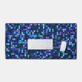 青い正方形 デスクマット (キーボード&マウス)