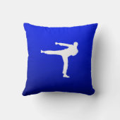 青い武道 クッション (裏面)