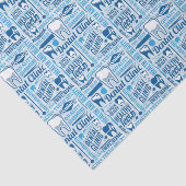 青い歯科医院パターン 薄葉紙 (詳細)