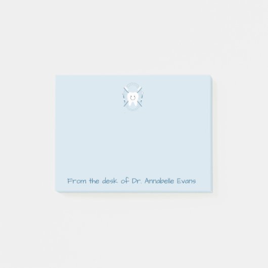 青い歯 ポストイット (正面)