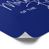 青い母の花嫁 予約席 追悼 結婚式 ポスター (角)