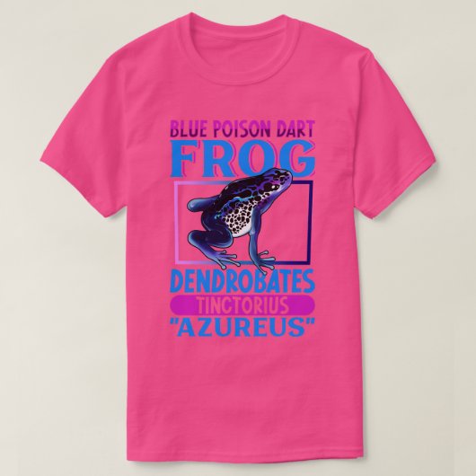 青い毒キノコカエル Tシャツ (デザイン正面)
