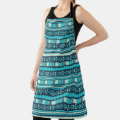 青い民族アステカ エプロン (インサイチュ)