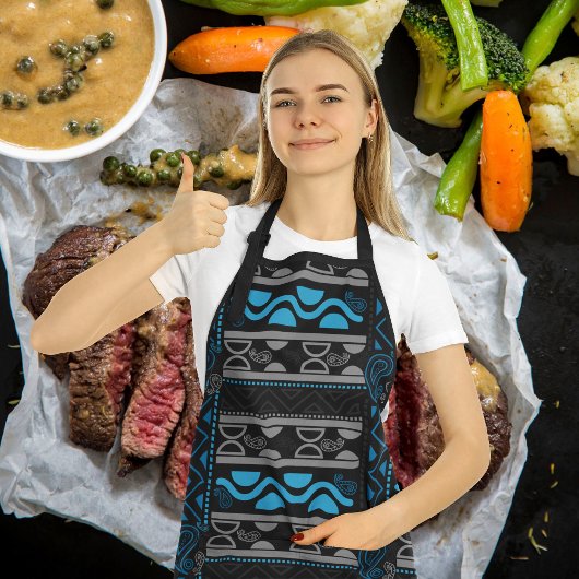 青い民族アステカ エプロン