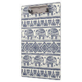 青い民族象パターン クリップボード (左)