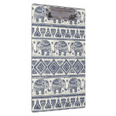 青い民族象パターン クリップボード (右)