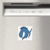 青い気まぐれな魚 マグネット (インサイチュ (食洗機))