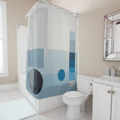 青い気分 シャワーカーテン (インサイチュ)