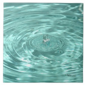 青い水が波打つタイル タイル (正面)