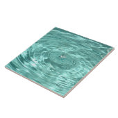 青い水が波打つタイル タイル (側面)