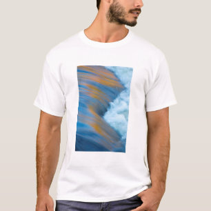 青い水のアブストラクト、カナダ Tシャツ