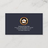 青い水の印象的な水栓管縁ど管 名刺 (裏面)