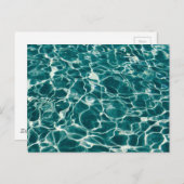 青い水の模様 ポストカード (正面/裏面)