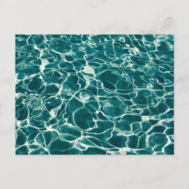 青い水の模様 ポストカード