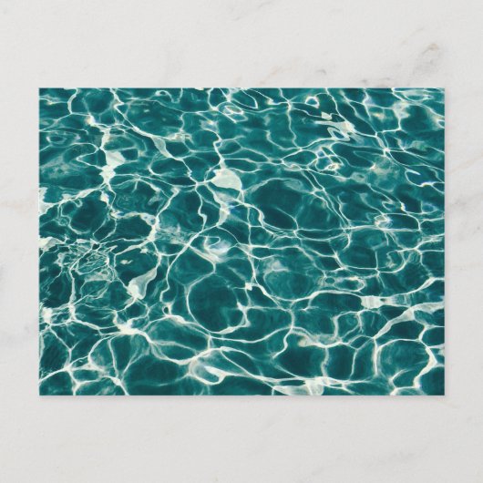 青い水の模様 ポストカード (正面)