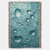 青い水の泡の水中抽象背景 スローブランケット (正面縦)