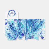 青い水の色のアート感謝していあなたギフトボックス フェイバーボックス (折り畳みなし)