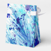 青い水の色のアート感謝していあなたギフトボックス フェイバーボックス (裏面サイド)