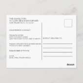 青い水の色のフロントドア私たちは移動はがき ポストカード (裏面)