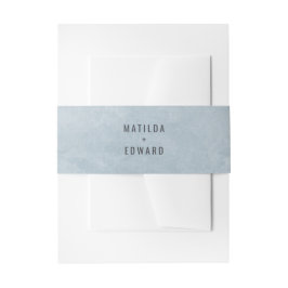 青い水の色のワールドマップ結婚の 招待状ベリーバンド